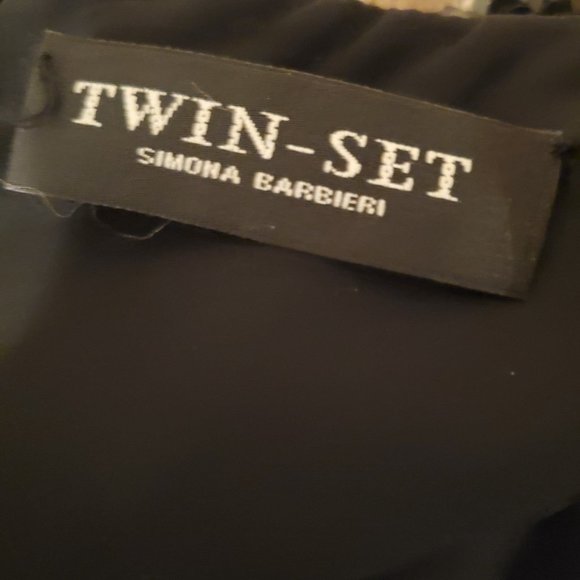 Twin-Set by Simona Barbieri Cute Graphic Sequin Shift Dress M - Picture 10 of 12